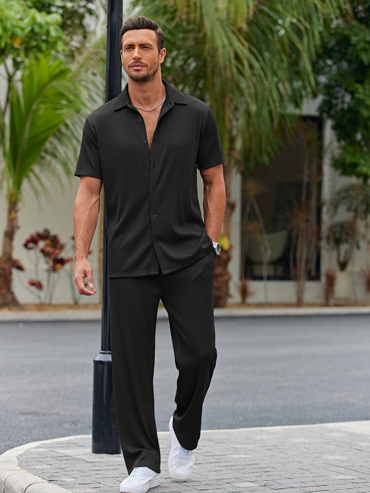 Casual Loose Fit Shirt Sets (Live Only)