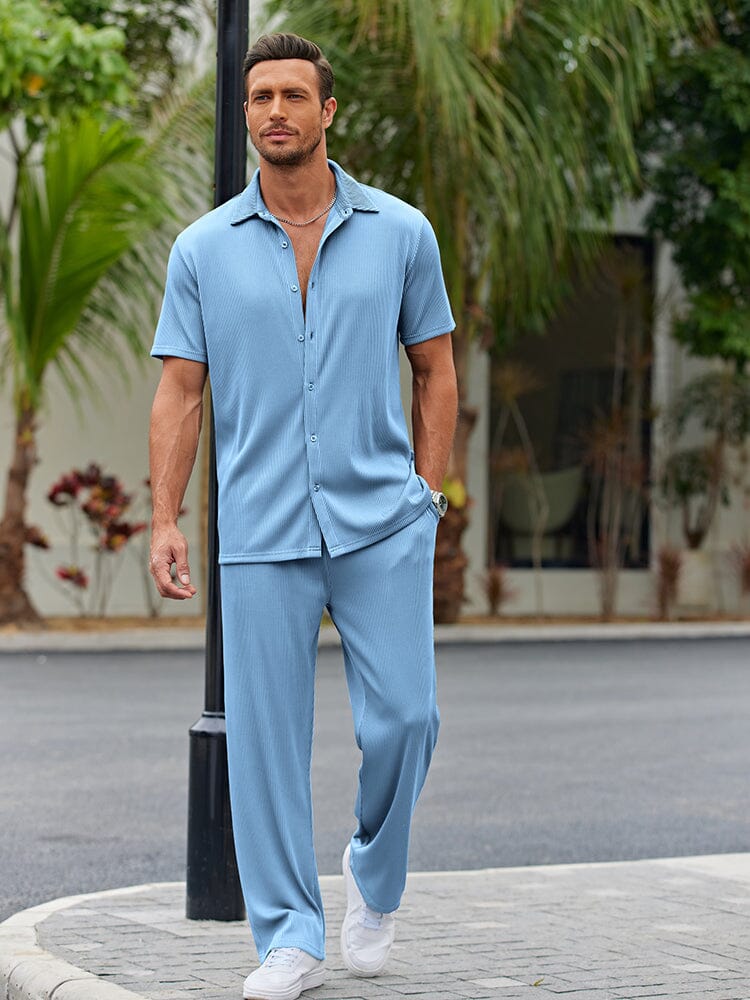 Casual Loose Fit Shirt Sets (Live Only)
