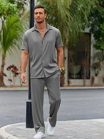 Casual Loose Fit Shirt Sets (Live Only)
