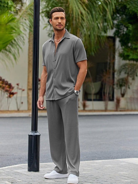 Casual Loose Fit Shirt Sets (Live Only)
