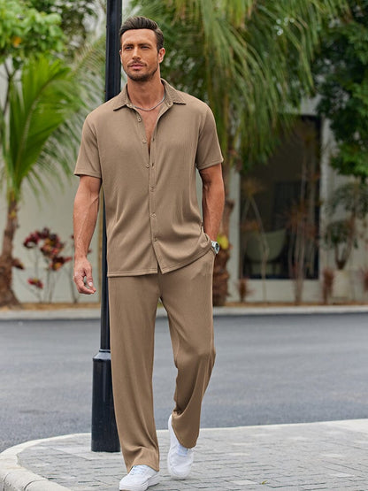 Casual Loose Fit Shirt Sets (Live Only)