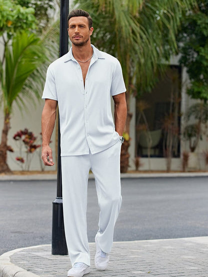 Casual Loose Fit Shirt Sets (Live Only)