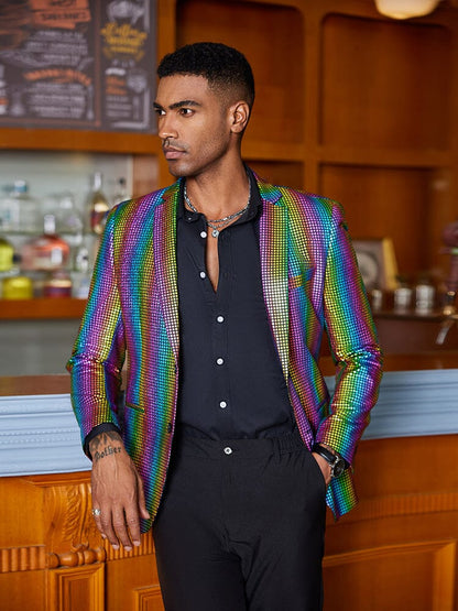 Stylish Metallic Blazer Jacket (US Only)