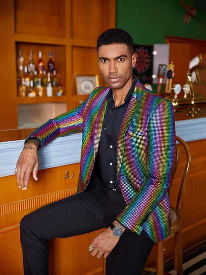 Stylish Metallic Blazer Jacket (US Only)