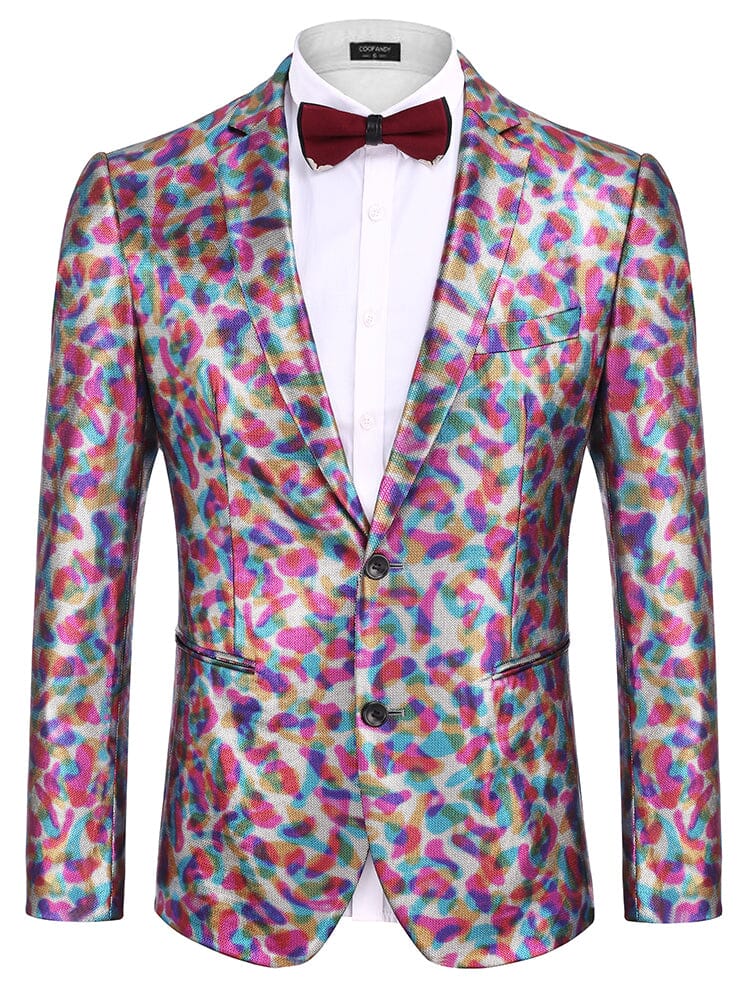 Stylish Metallic Blazer Jacket (US Only)
