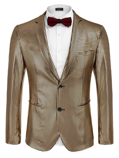 Stylish Metallic Blazer Jacket (US Only)