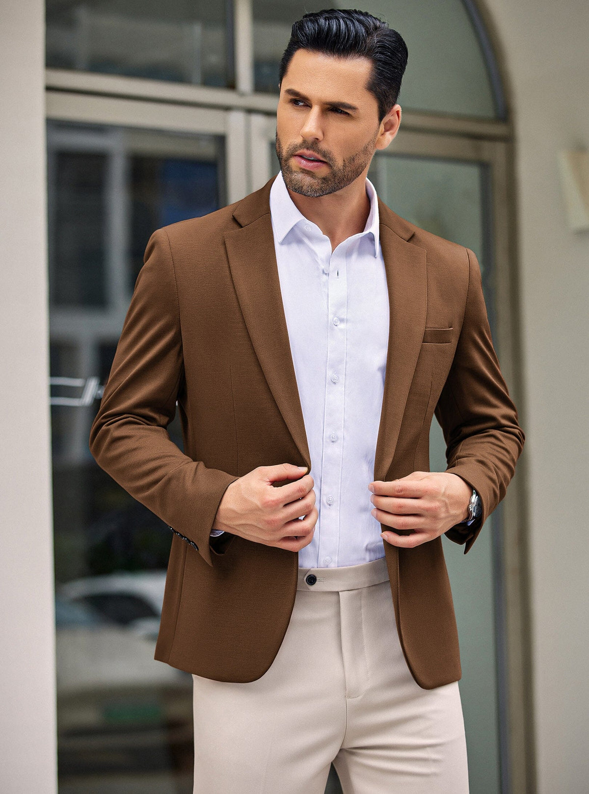 Simple One Button Blazer Jacket (US Only)