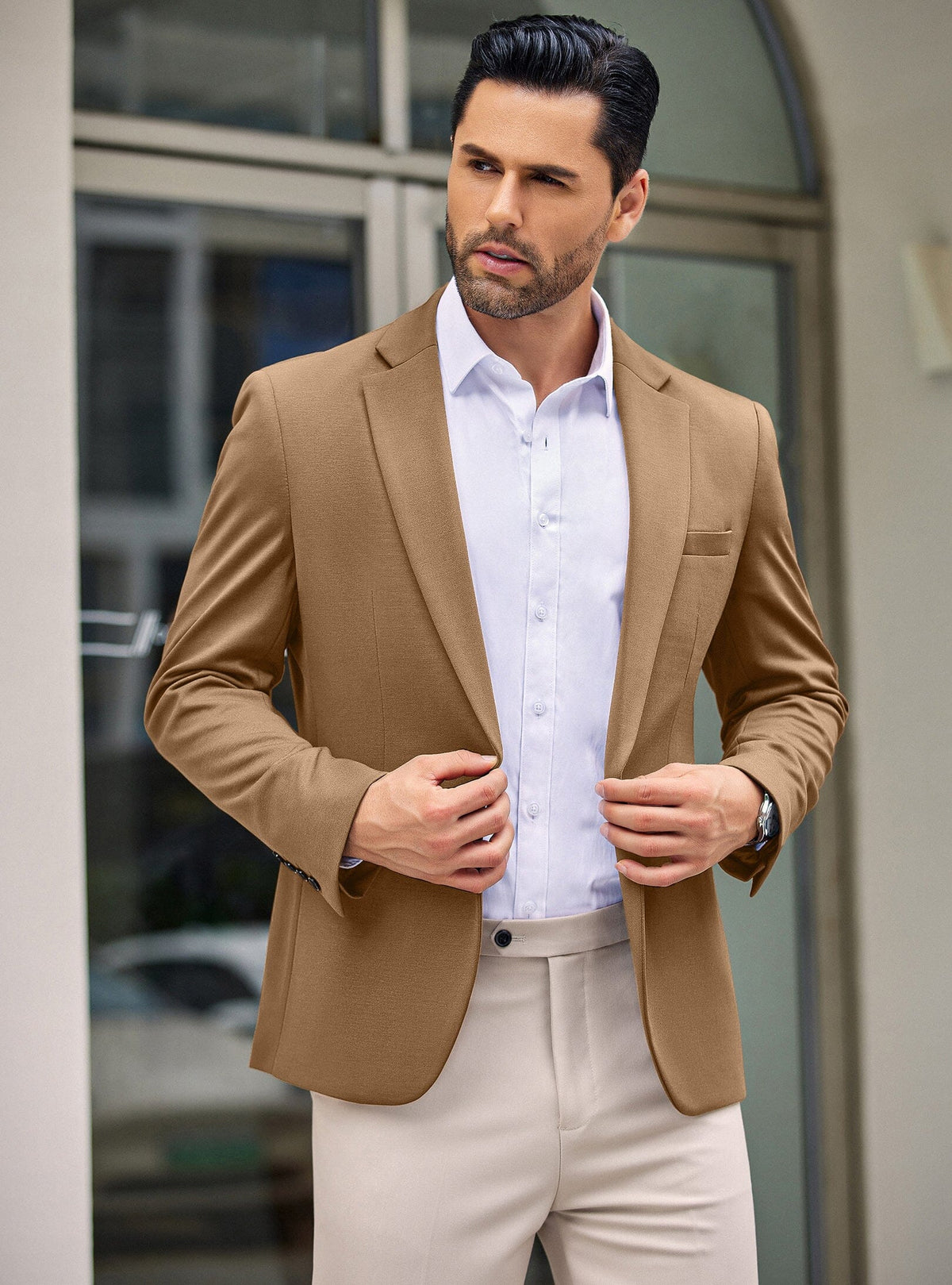 Simple One Button Blazer Jacket (US Only)
