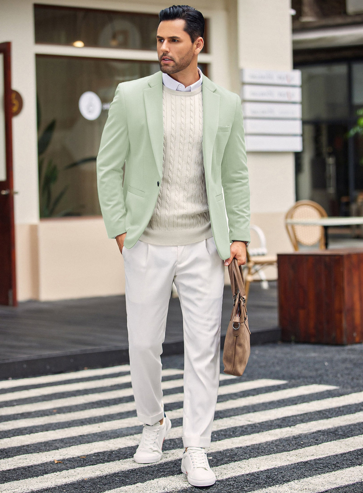 Simple One Button Blazer Jacket (US Only)