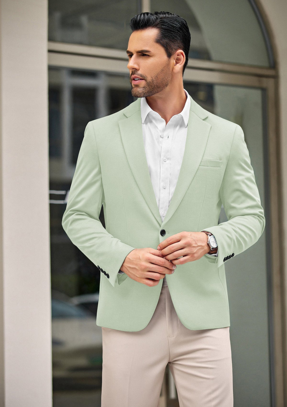 Simple One Button Blazer Jacket (US Only)