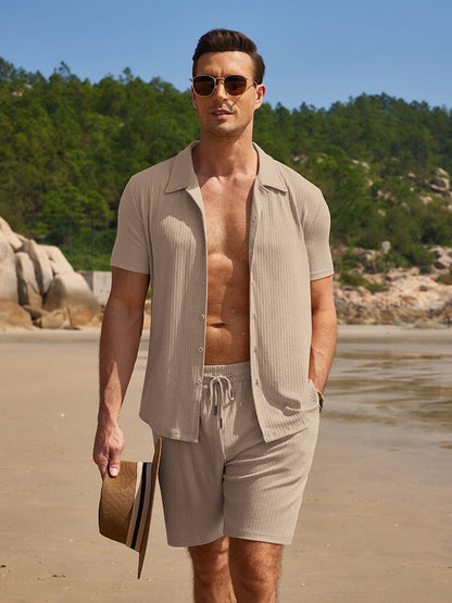 Summer Stretch Ribbed Knit Set (US Only)