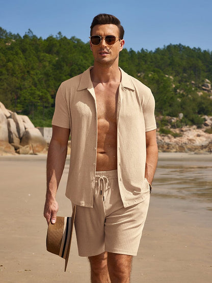 Summer Stretch Ribbed Knit Set (US Only)