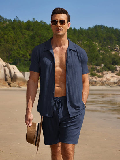 Summer Stretch Ribbed Knit Set (US Only)