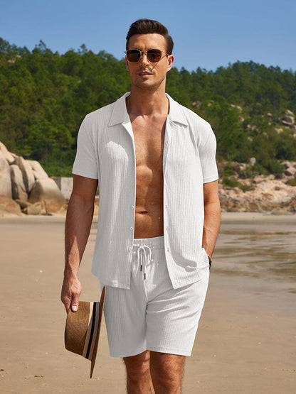 Summer Stretch Ribbed Knit Set (US Only)