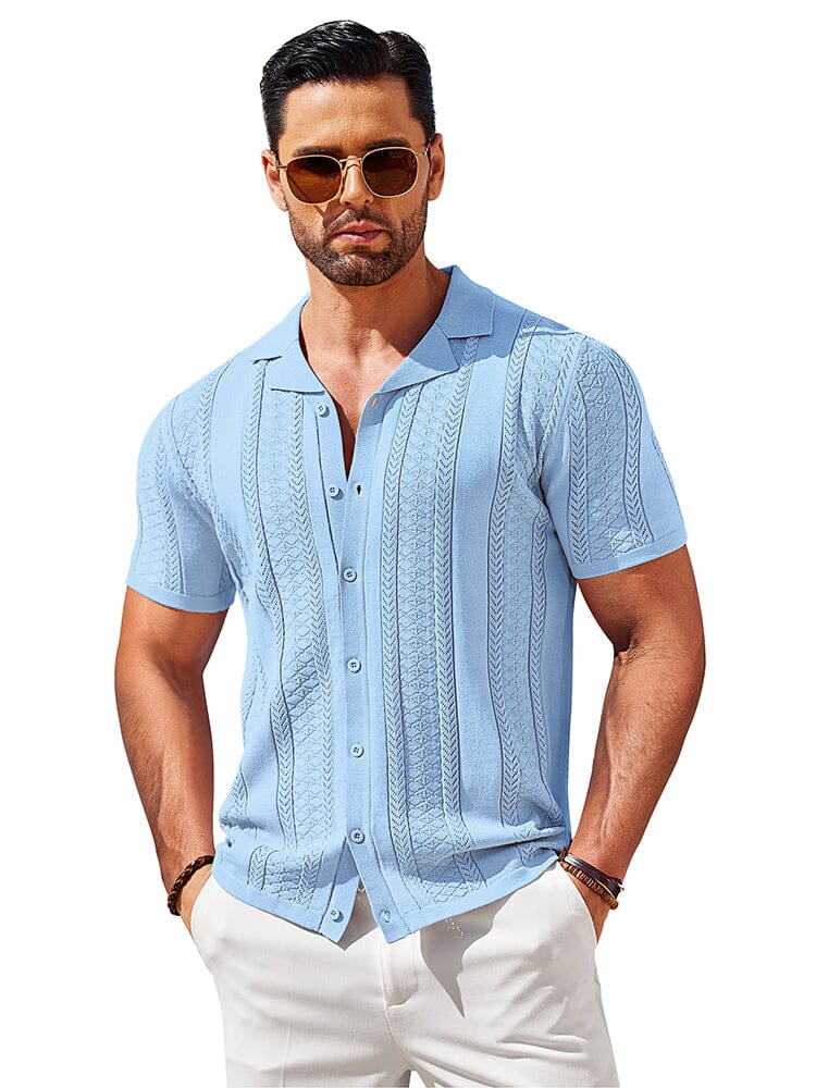 Vintage Knit Button Up Shirt (US Only)