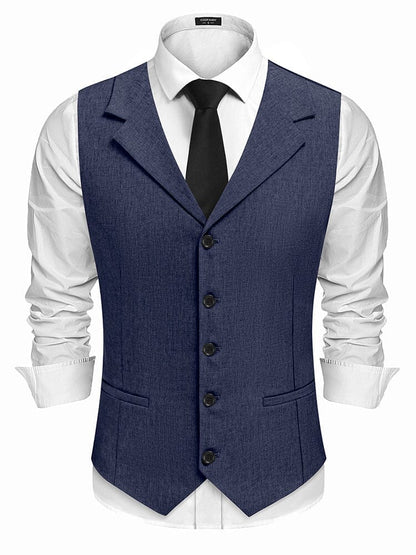 Slim Fit Notch Lapel Formal Vest (US Only)