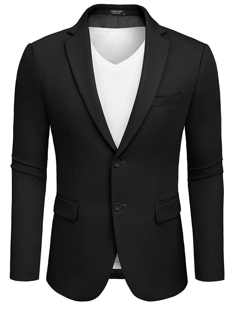Slim Fit Textured Blazer Jacket (US Only)