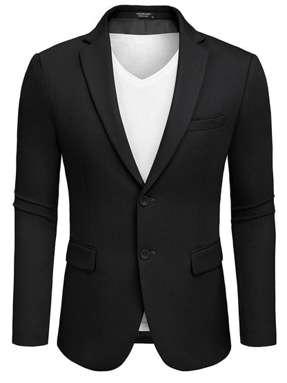 Slim Fit Textured Blazer Jacket (US Only)