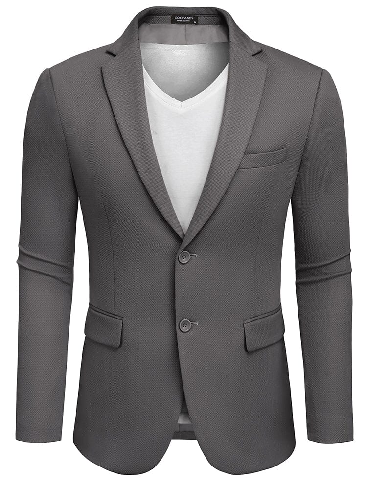 Slim Fit Textured Blazer Jacket (US Only)