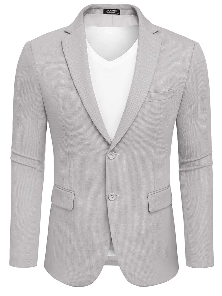 Slim Fit Textured Blazer Jacket (US Only)