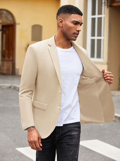 Slim Fit Textured Blazer Jacket (US Only)