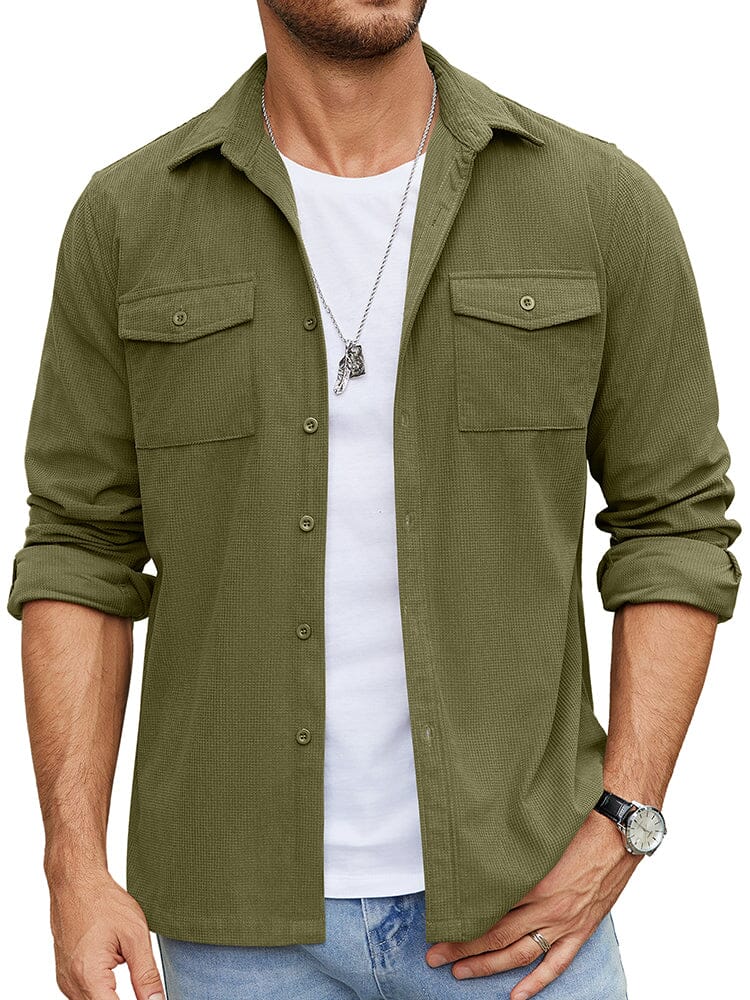 Leisure Waffle Shirt Jacket (US Only)