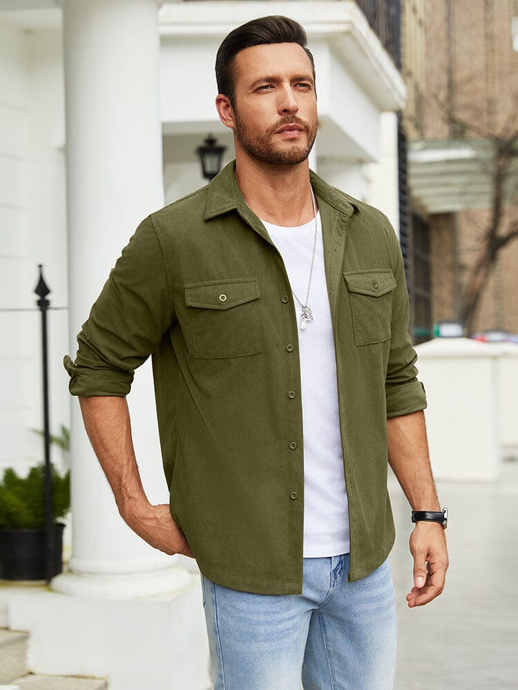 Leisure Waffle Shirt Jacket (US Only)