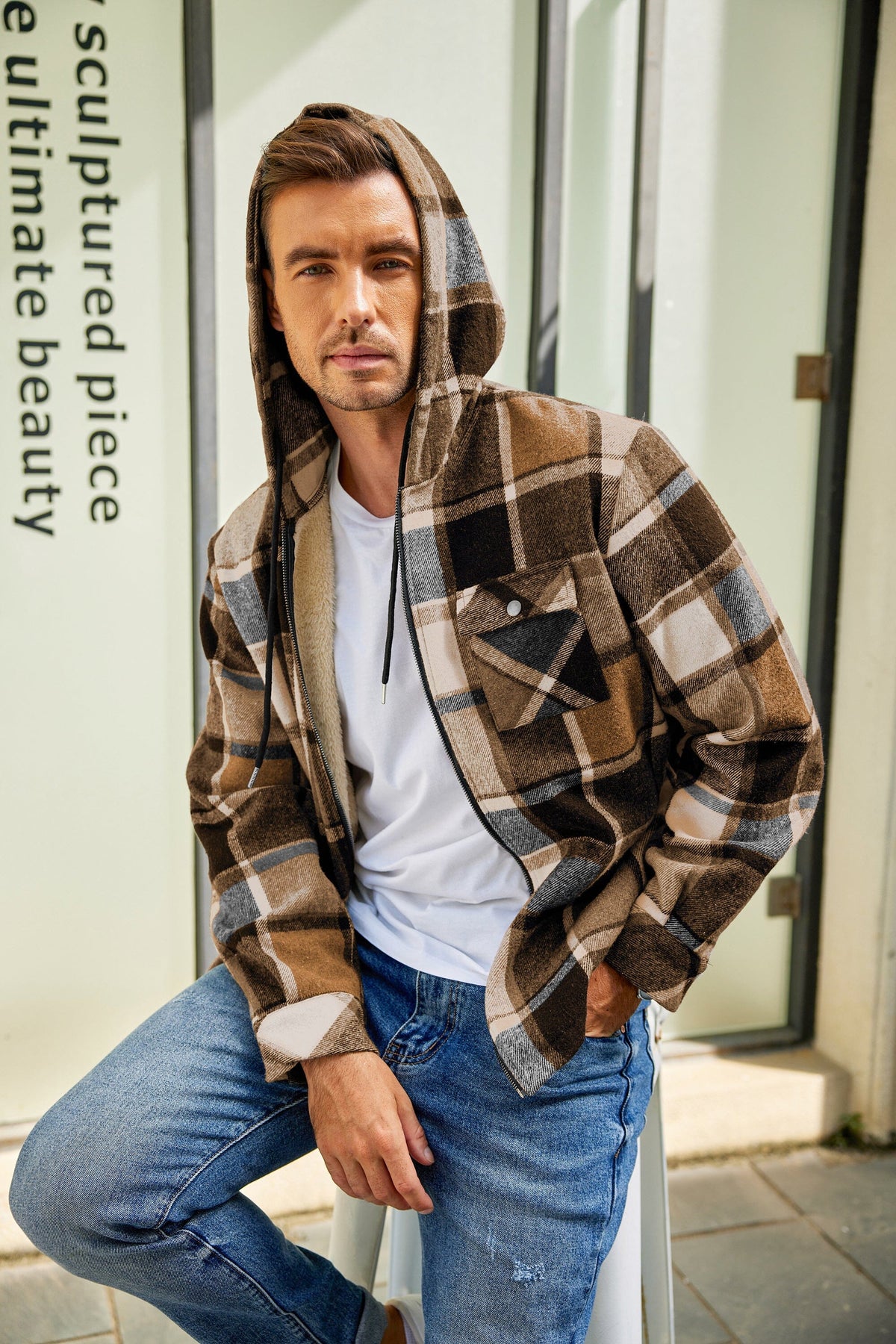Comfy Plaid Flannel Lined Jacket (US Only)