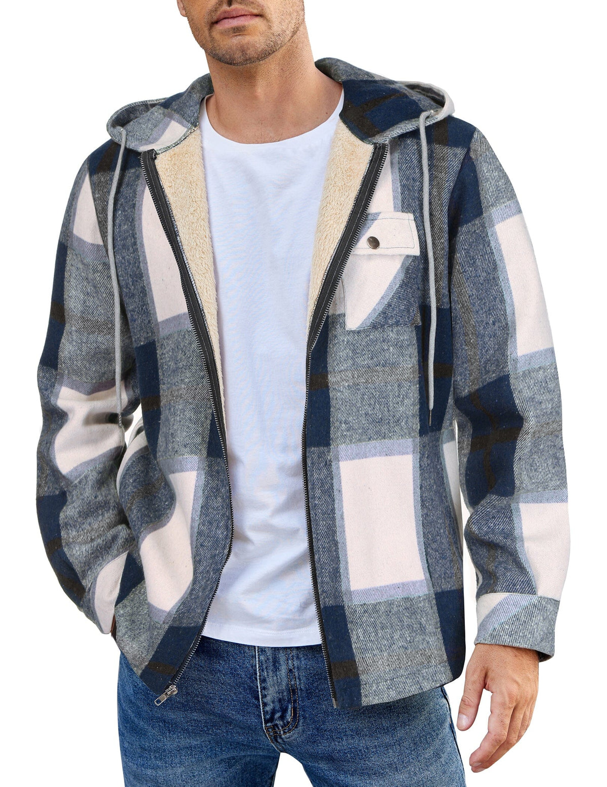 Comfy Plaid Flannel Lined Jacket (US Only)