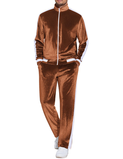 Soft Velour Velvet Tracksuit Set (US Only)