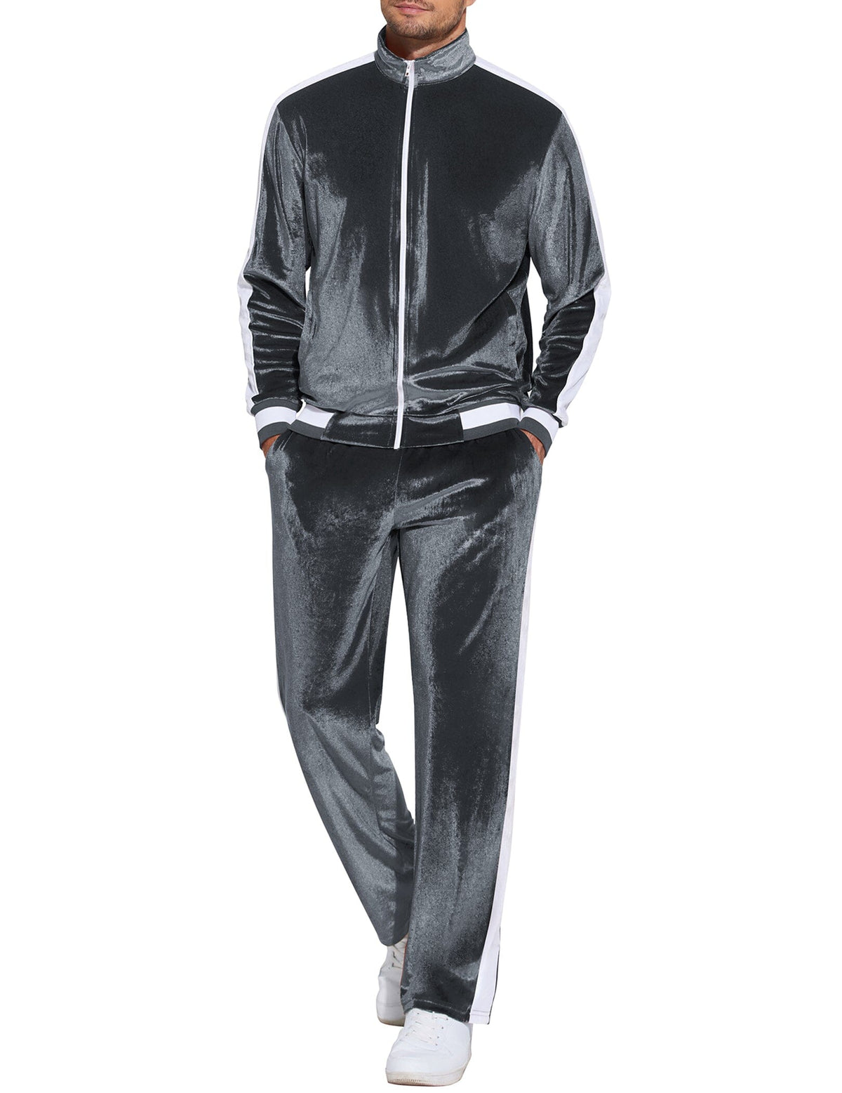 Soft Velour Velvet Tracksuit Set (US Only)