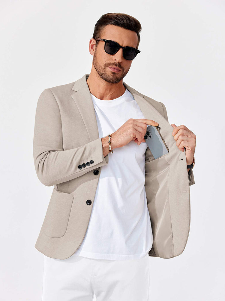 Business Casual Two Buttons Suit Jacket Blazer (US Only)