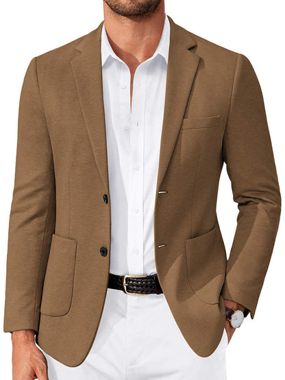 Business Casual Two Buttons Suit Jacket Blazer (US Only)