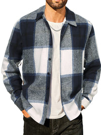 Navy&White Plaid