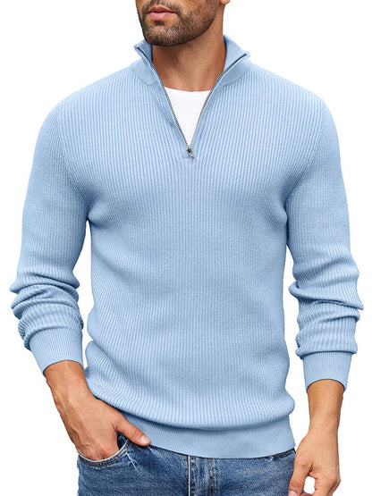 Timeless Stand Collar Knit Sweater (US Only)