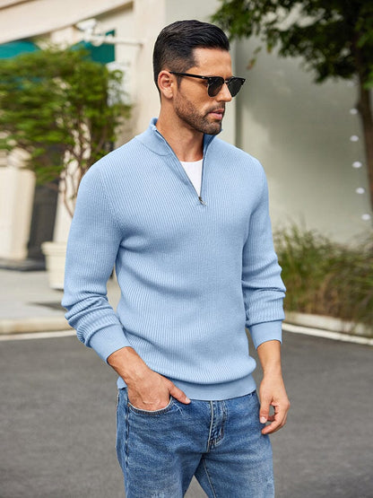 Timeless Stand Collar Knit Sweater (US Only)