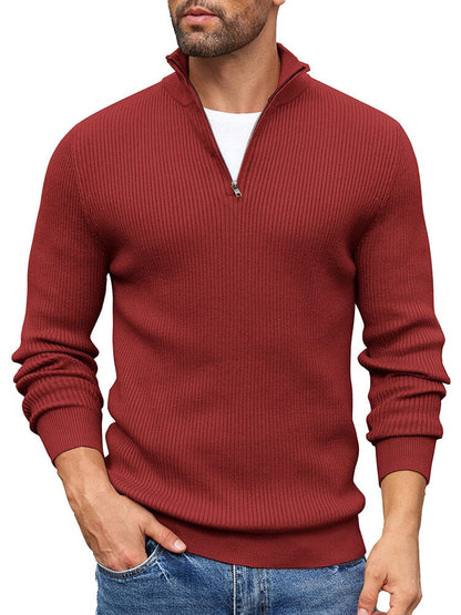 Timeless Stand Collar Knit Sweater (US Only)