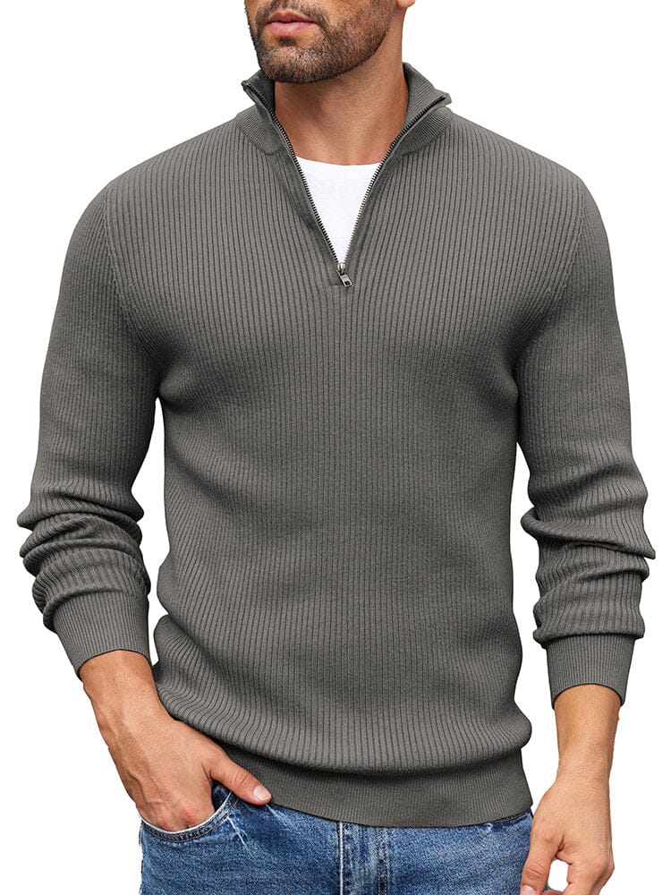 Timeless Stand Collar Knit Sweater (US Only)