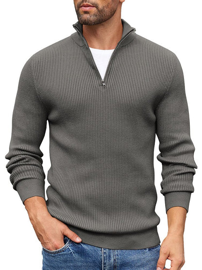 Timeless Stand Collar Knit Sweater (US Only)