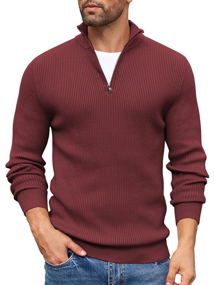 Timeless Stand Collar Knit Sweater (US Only)