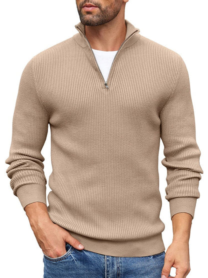 Timeless Stand Collar Knit Sweater (US Only)