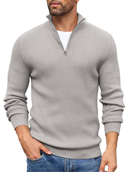 Timeless Stand Collar Knit Sweater (US Only)