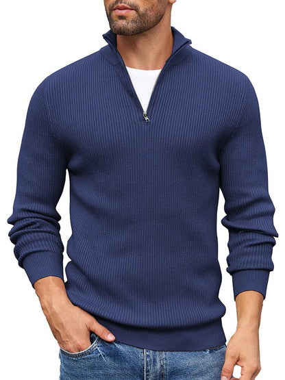 Timeless Stand Collar Knit Sweater (US Only)