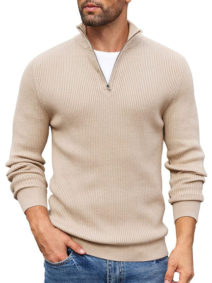 Timeless Stand Collar Knit Sweater (US Only)