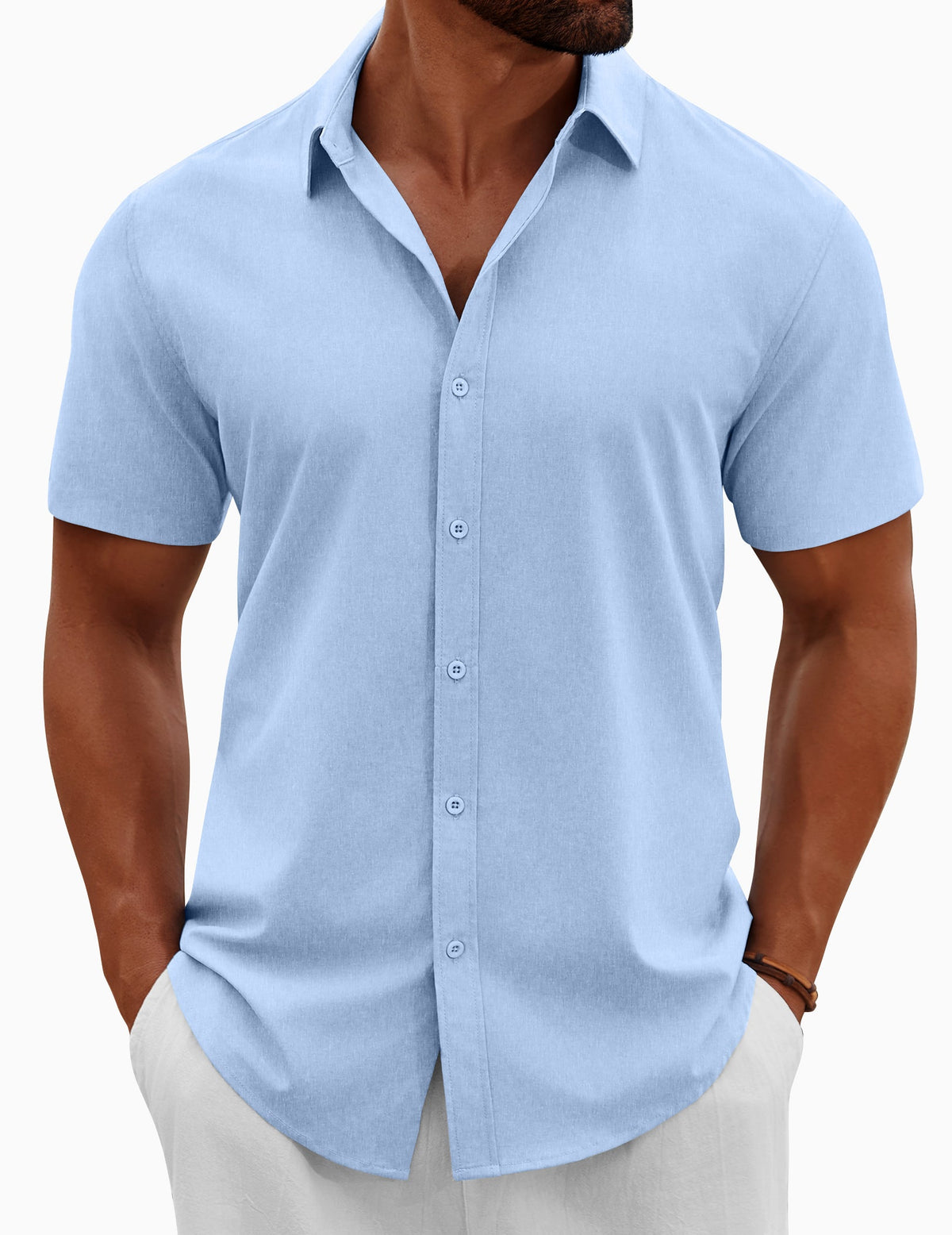 Casual Summer Button Down Short Sleeve Shirts (US Only)