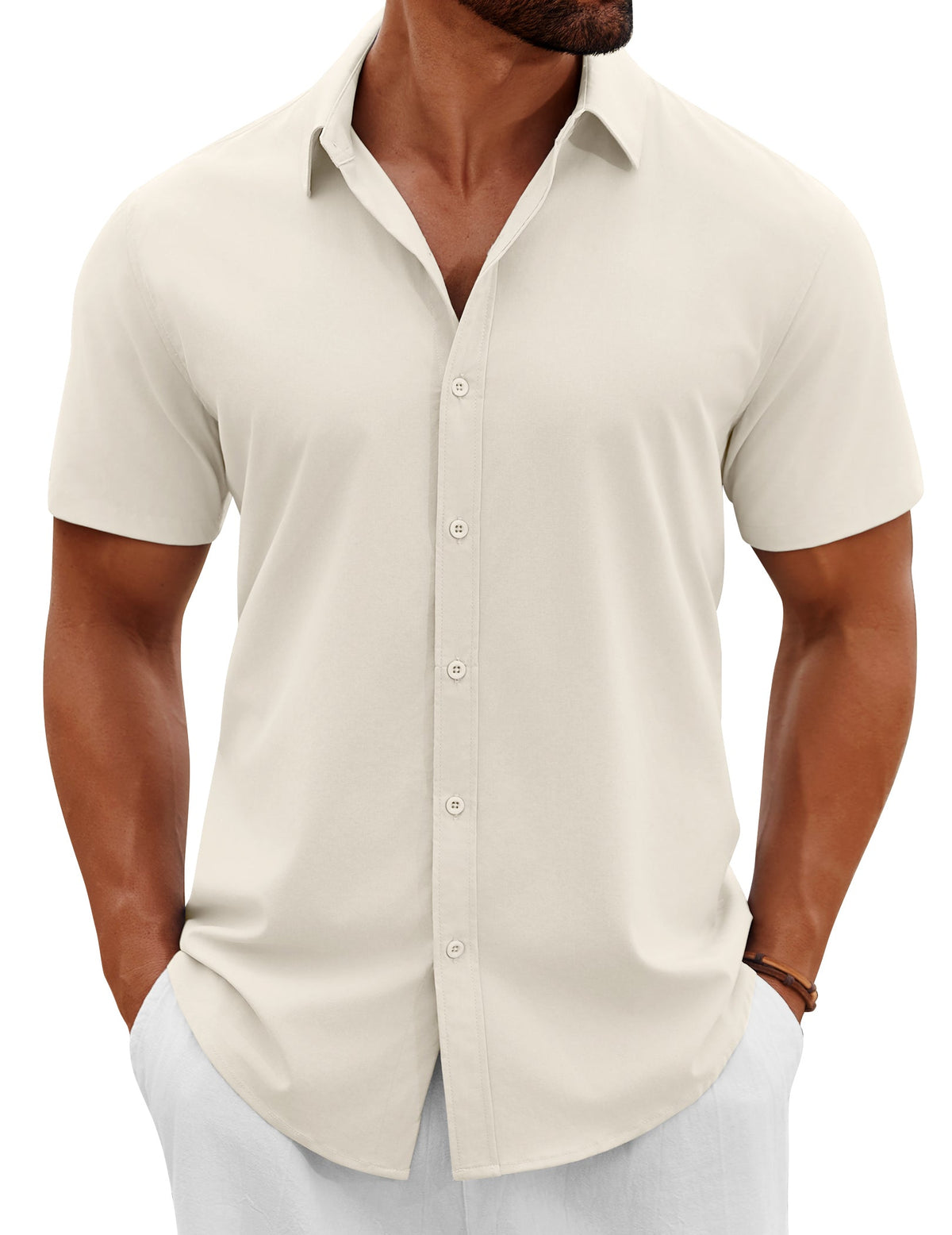 Casual Summer Button Down Short Sleeve Shirts (US Only)