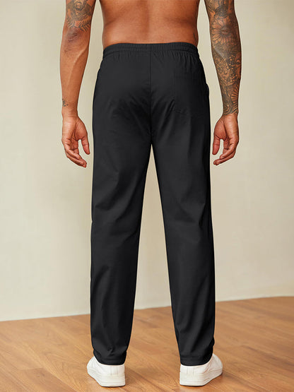 Casual Straight Leg Drawstring Chino Pants (US Only)