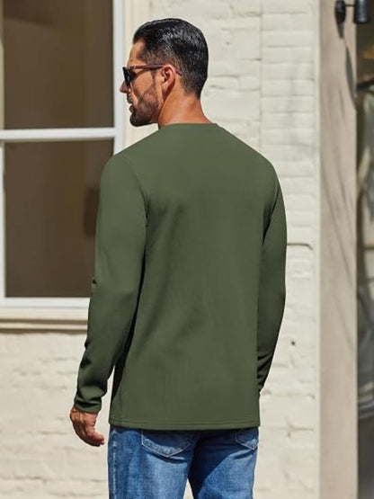 Cloud-Soft Waffle Knit Long Sleeve Tee (US Only)