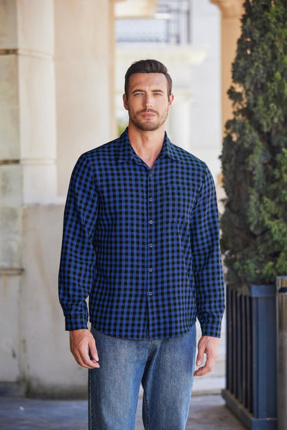 Casual Checked Flannel Shirt