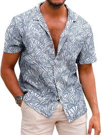 Grey- Palm Leaf